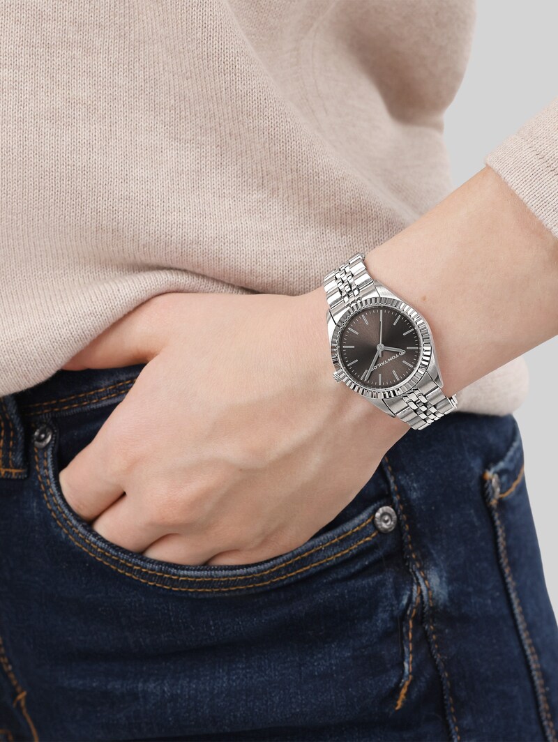 Tom Tailor Armbanduhr aus Edelstahl silber mit 31mm - Silver