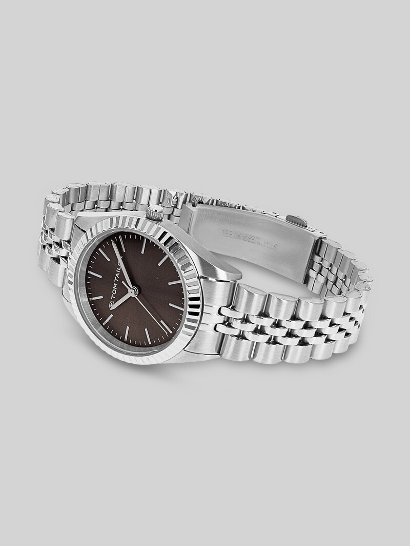 Tom Tailor Armbanduhr aus Edelstahl silber mit 31mm - Silver