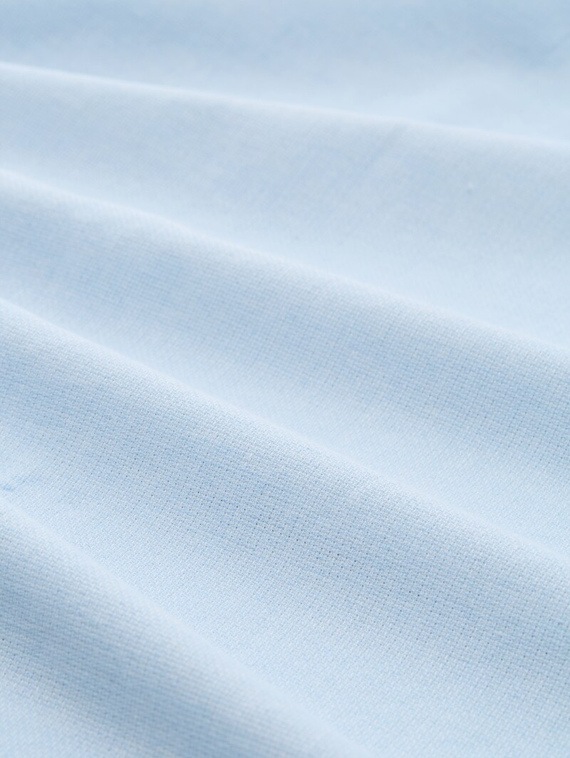 Tom Tailor Relaxed Fit Kurzarmhemd mit Brusttasche - Light Blue Structure