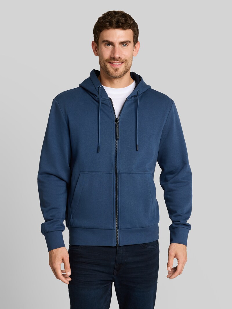 Tom Tailor Basic Hoodie Sweatjacke - Dark Duck Blue Tom Tailor Basic Hoodie Sweatjacke - Dark Duck Blue