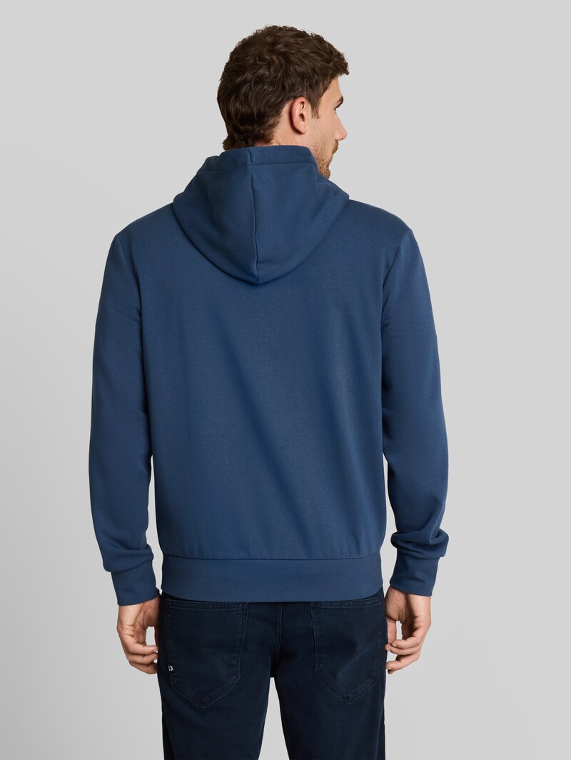 Tom Tailor Basic Hoodie Sweatjacke - Dark Duck Blue