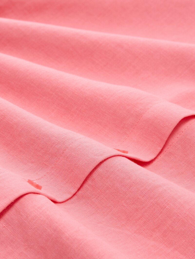 Tom Tailor Loose Fit Bluse mit Leinenanteil - Soft Fuchsia Pink