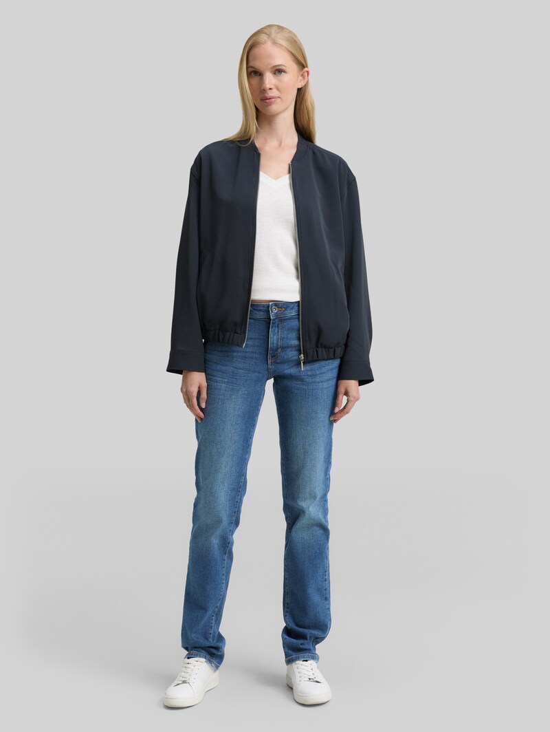 Tom Tailor TTLIVA STRAIGHT Jeans mit Stretch - Clean Mid Stone Blue Denim