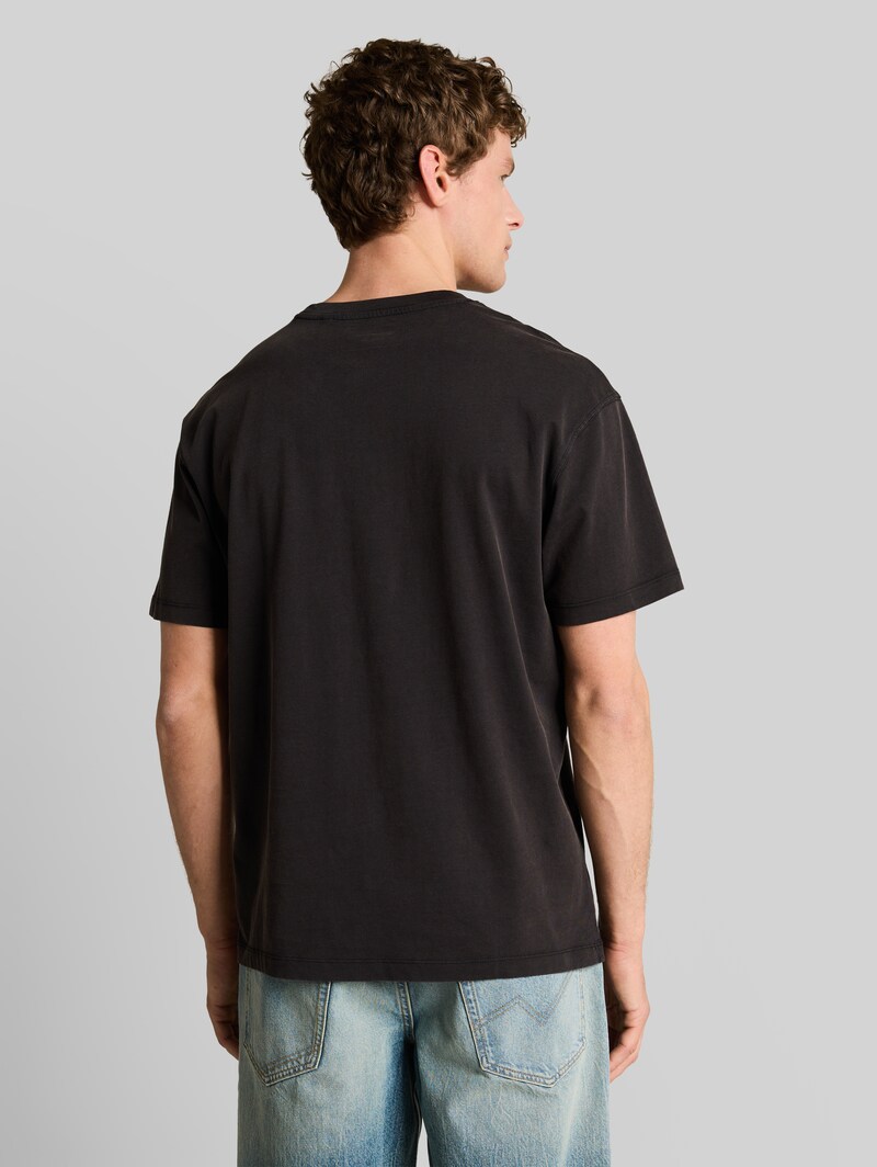 Tom Tailor Relaxed Fit T-Shirt aus Baumwolle - Black