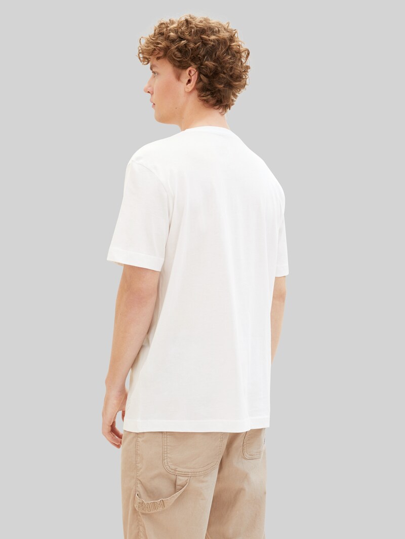 Tom Tailor T-Shirts aus Baumwolle im 4er-Pack - White