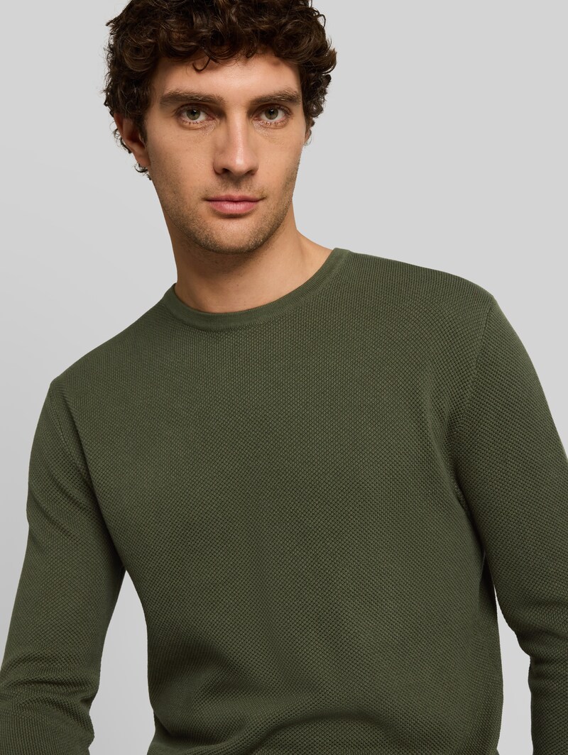 Tom Tailor Strickpullover aus Baumwolle - Urban Olive Green