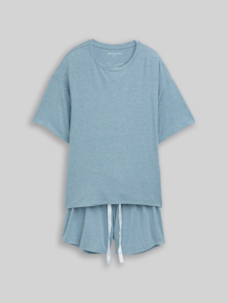 Tom Tailor Pyjama-Set - Blue-medium-melange
