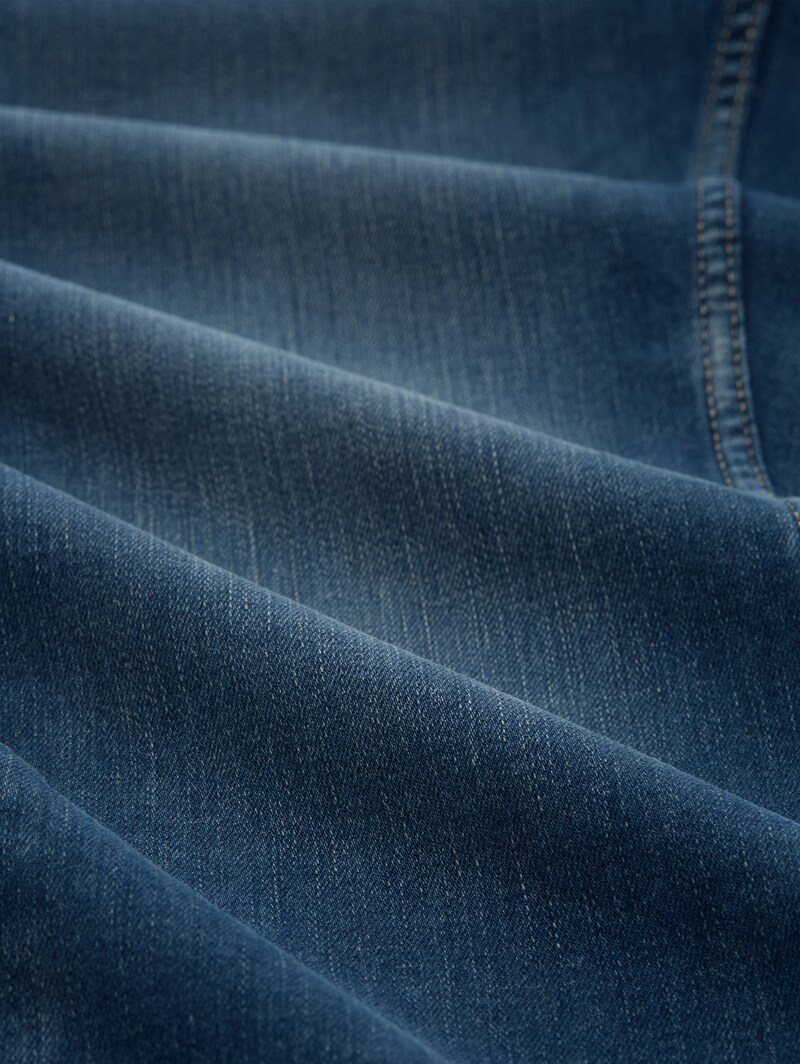 Tom Tailor TTCURT TAPERED Jeans mit Superstretch - Used Dark Stone Blue Denim