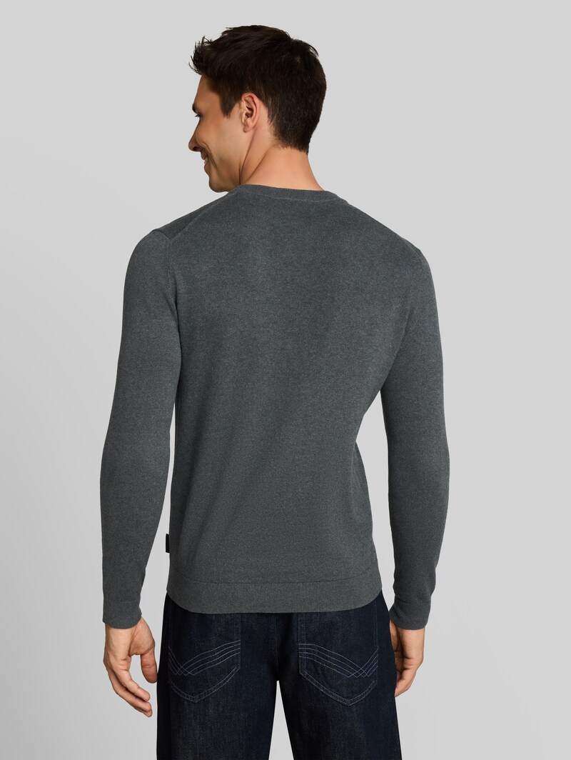 Tom Tailor Strickpullover mit Kaschmir-Anteil - Darkest Olive Melange