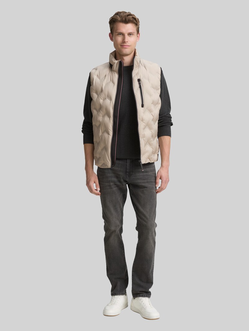 Tom Tailor Hybrid Lightweight Steppweste - Light Cashmere
