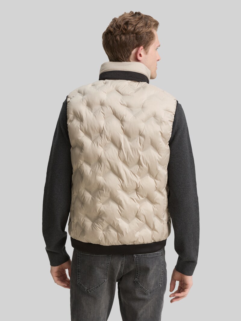 Tom Tailor Hybrid Lightweight Steppweste - Light Cashmere