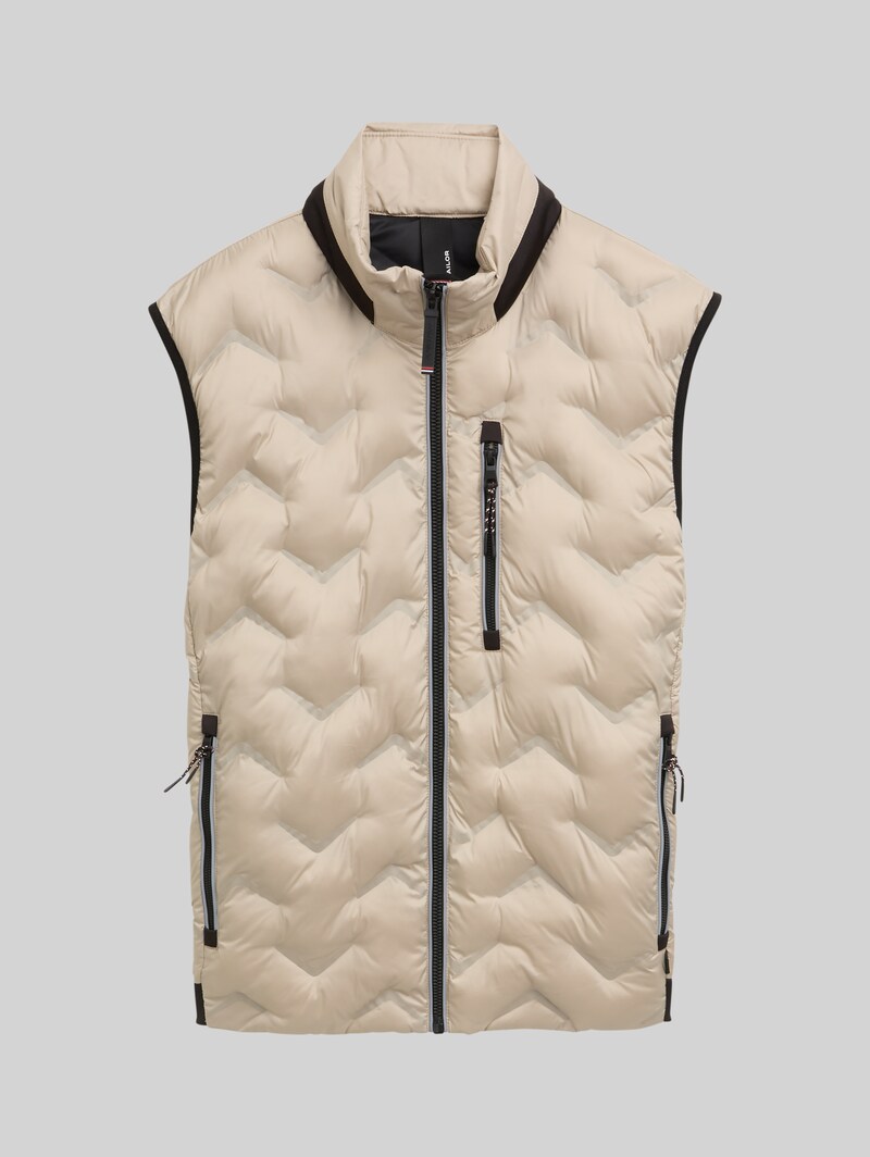 Tom Tailor Hybrid Lightweight Steppweste - Light Cashmere