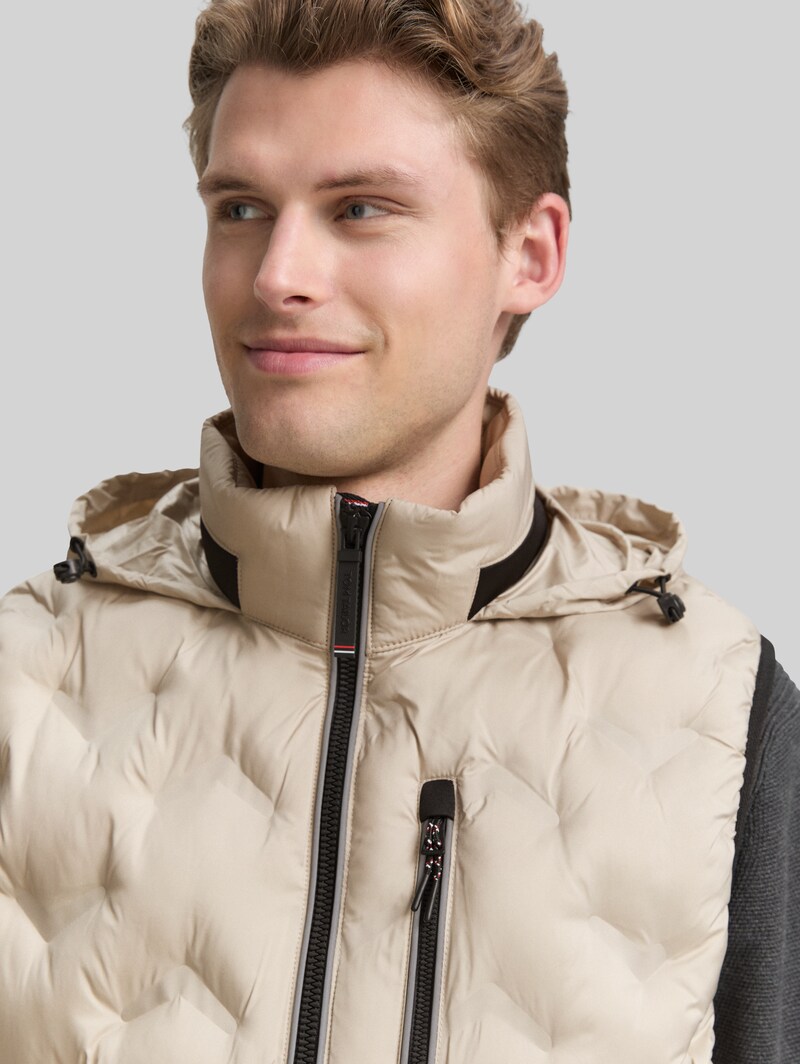 Tom Tailor Hybrid Lightweight Steppweste - Light Cashmere