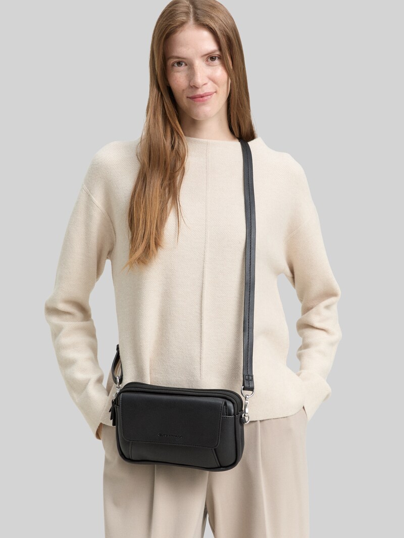 Tom Tailor TTTILLY S Umhängetasche mit Umschlag - Schwarz / Black