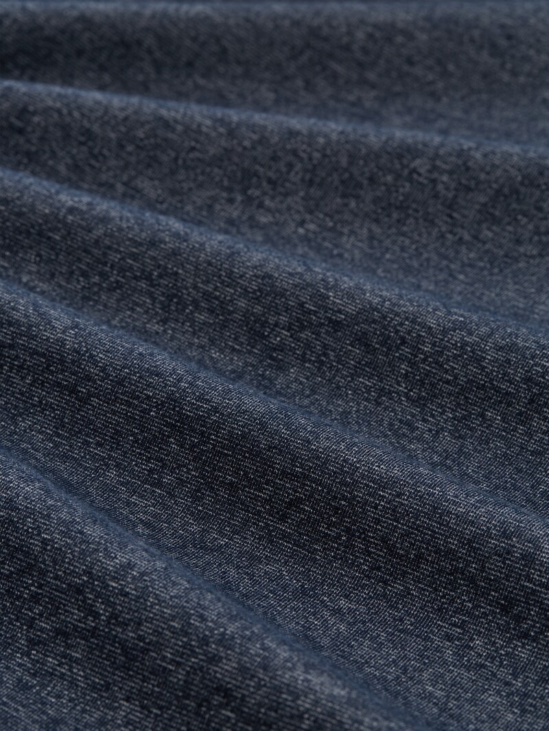 Tom Tailor Snood Sweatshirt mit Struktur-Mix - Navy Fine Yd Stripe