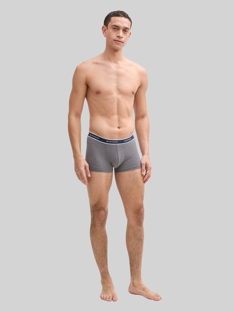 Tom Tailor Kurze Boxershorts im 2er-Pack - Blue-middle-stripes