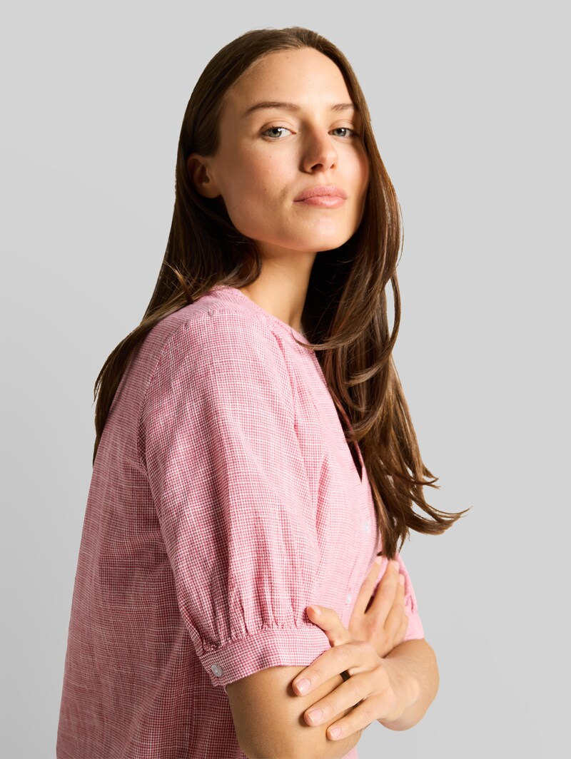 Tom Tailor Bluse aus Baumwolle - Cozy Pink