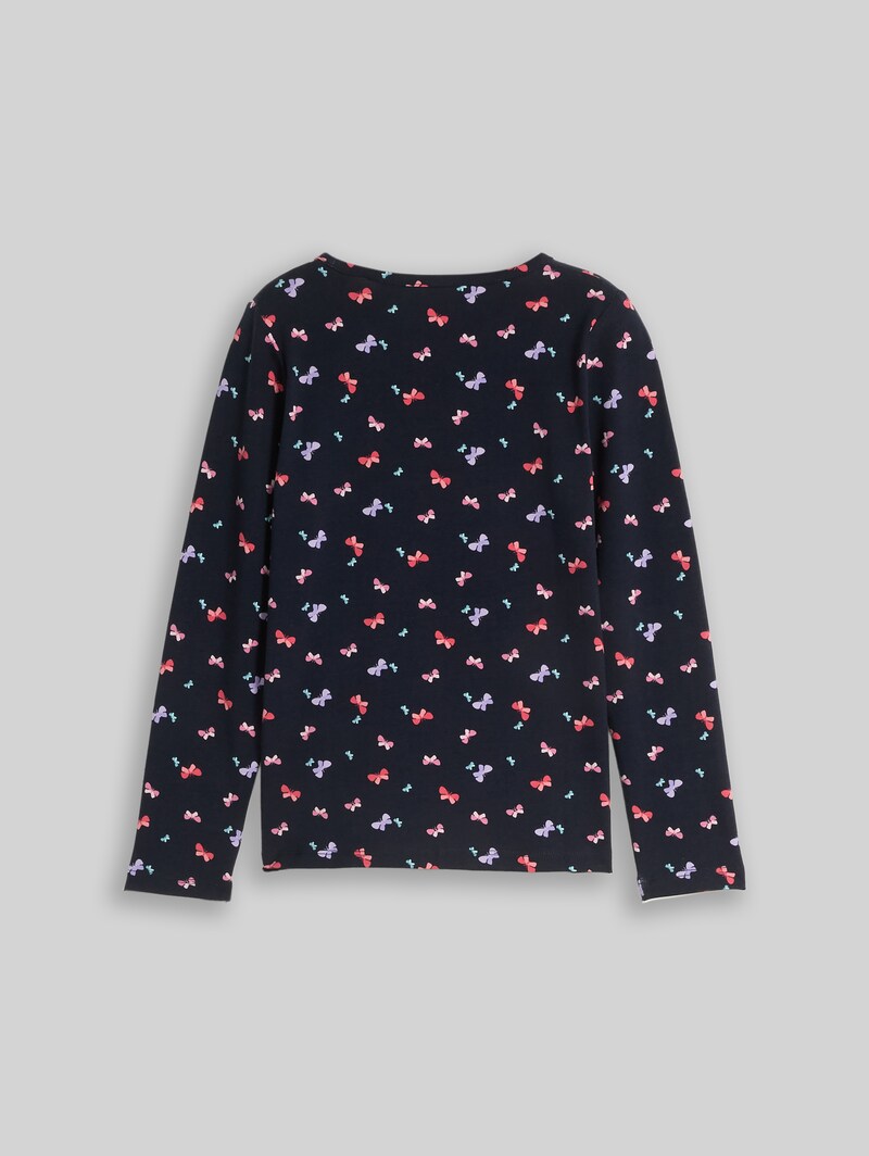 Tom Tailor Langarmshirt mit Muster - Multicolor Butterfly Design Tom Tailor Langarmshirt mit Muster - Multicolor Butterfly Design