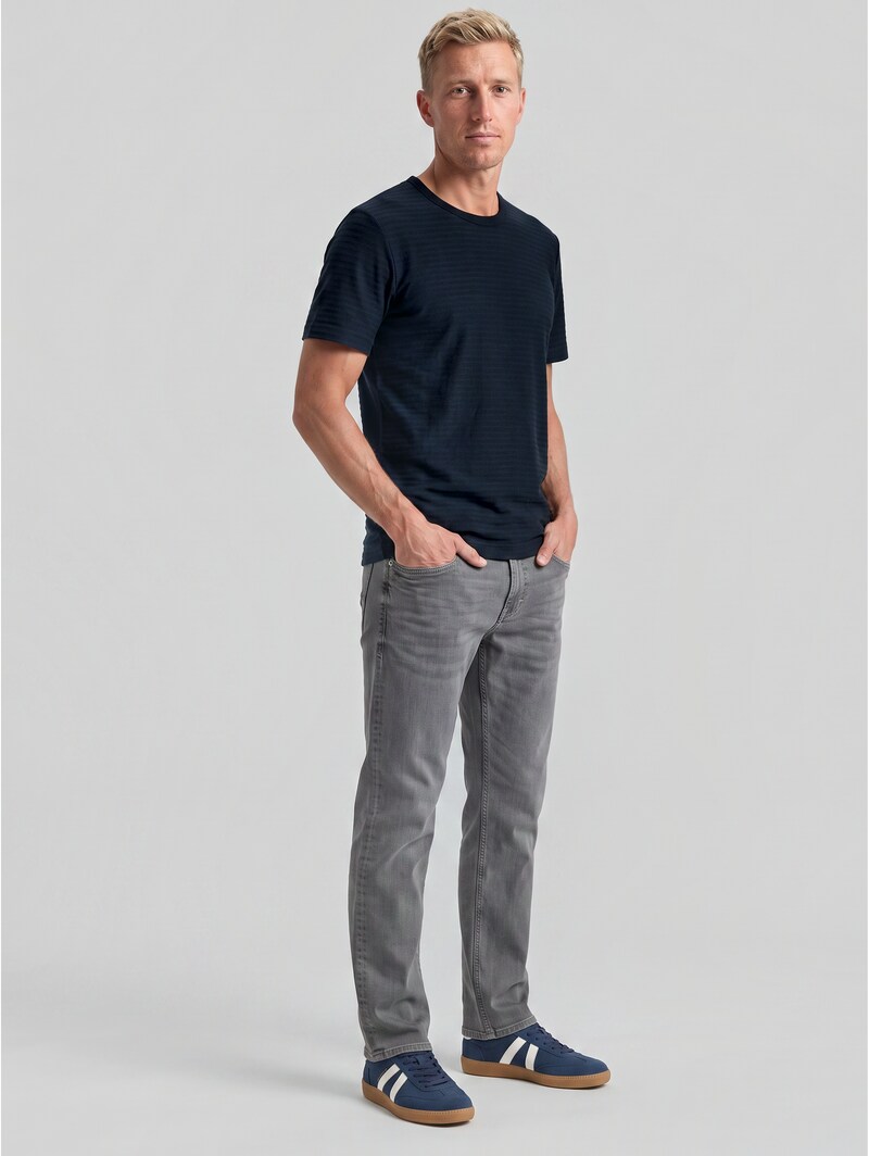 Tom Tailor Heavy-Jersey T-Shirt aus Baumwolle - Sky Captain Blue