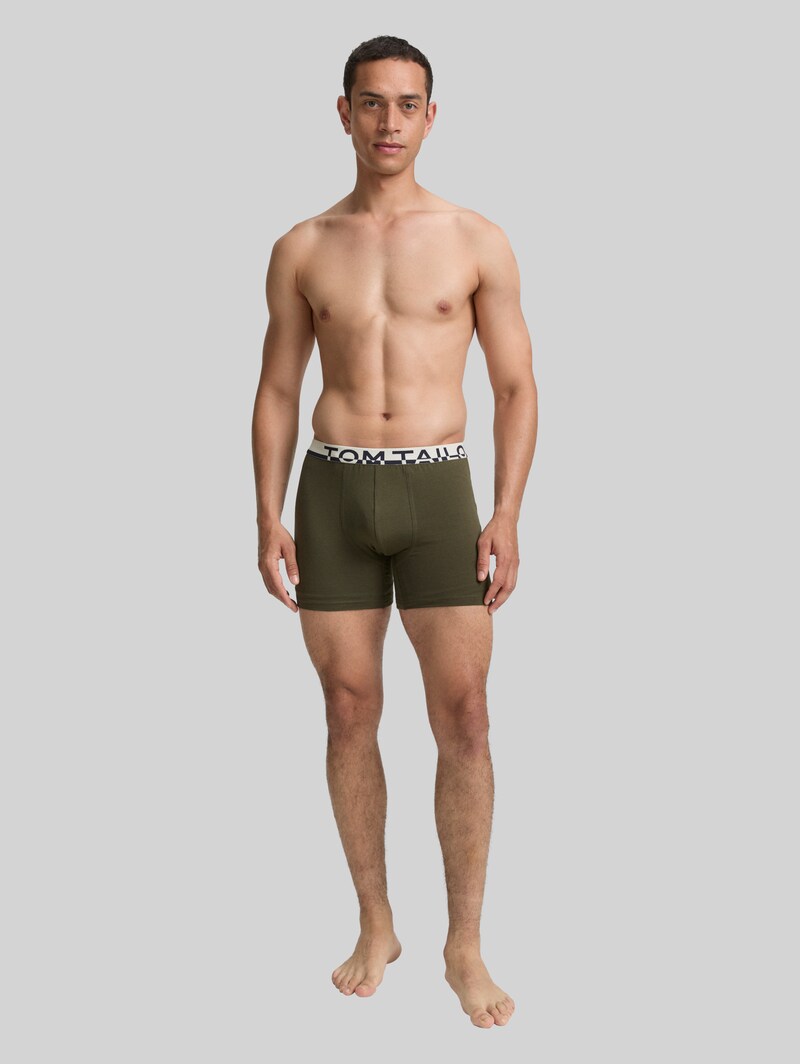 Tom Tailor Kurze Boxershorts im 2er-Pack - Green-medium-multi
