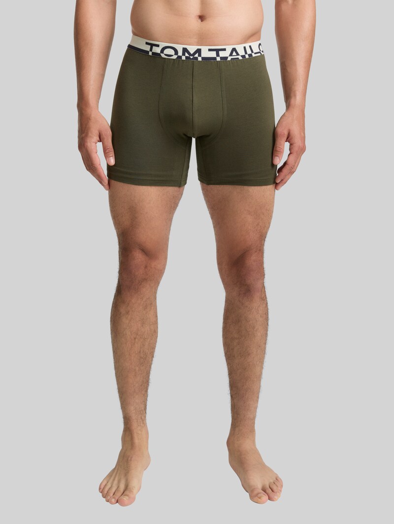 Tom Tailor Kurze Boxershorts im 2er-Pack - Green-medium-multi
