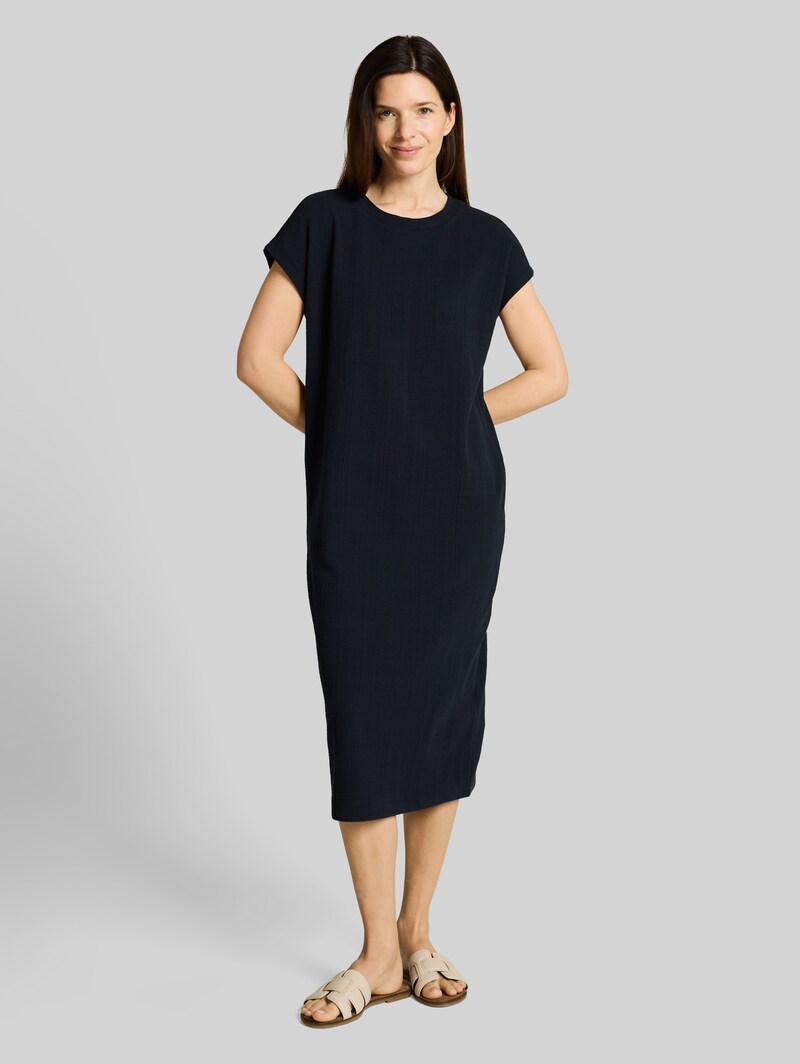Tom Tailor Loose Fit Midi-Kleid - Sky Captain Blue Tom Tailor Loose Fit Midi-Kleid - Sky Captain Blue
