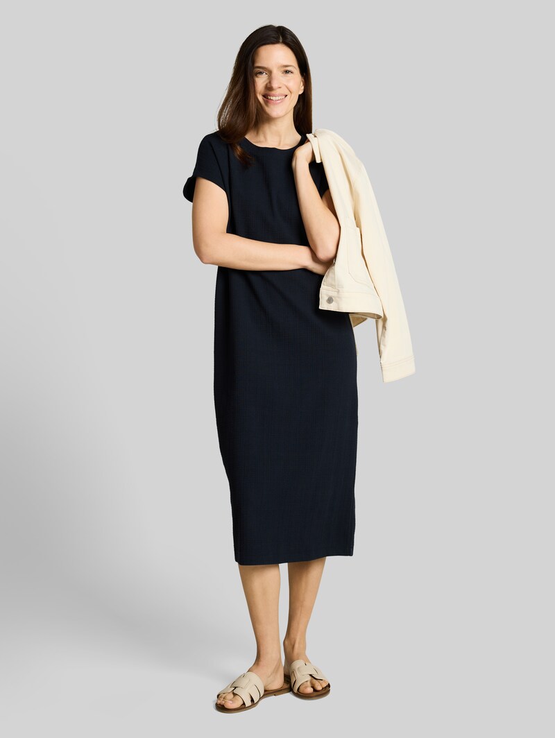 Tom Tailor Loose Fit Midi-Kleid - Sky Captain Blue