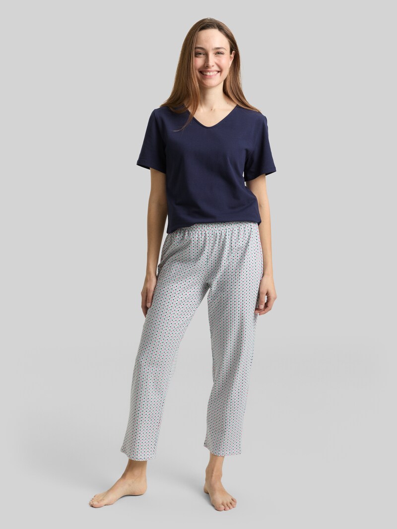 Tom Tailor Pyjama-Set - Blue-dark-allover