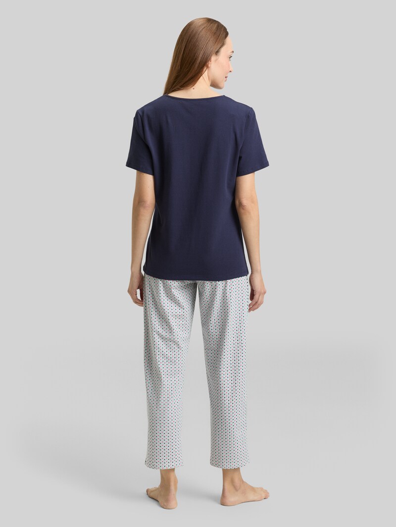 Tom Tailor Pyjama-Set - Blue-dark-allover