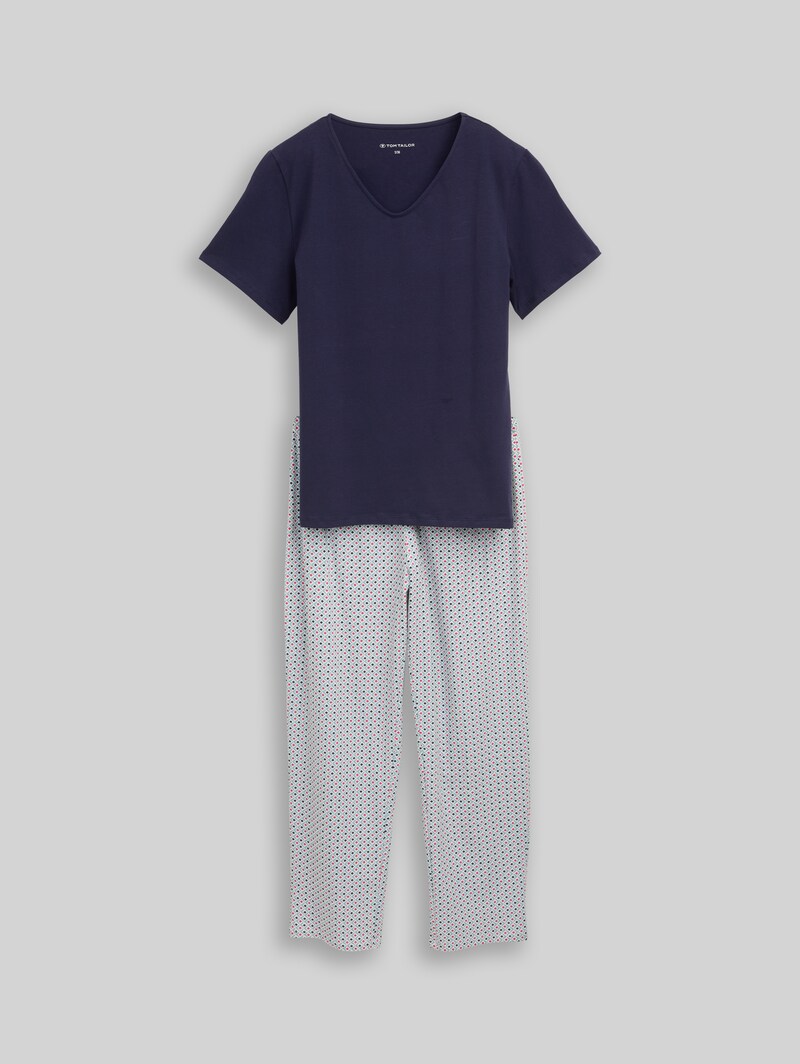 Tom Tailor Pyjama-Set - Blue-dark-allover