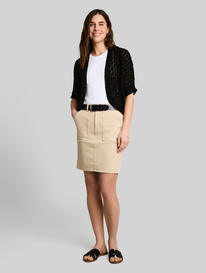Tom Tailor Oversize Bolero Cardigan - Deep Black