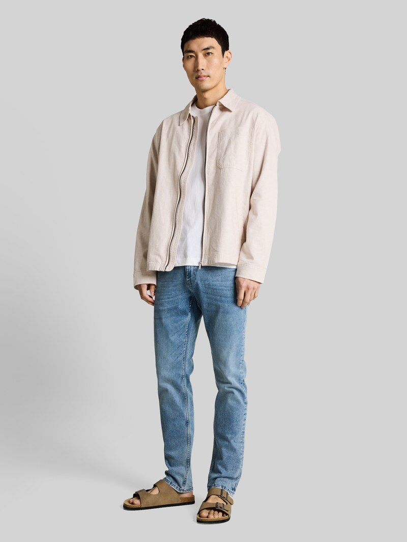 Tom Tailor TTJOSH REGULAR SLIM Jeans mit Stretch - Used Light Stone Blue Denim