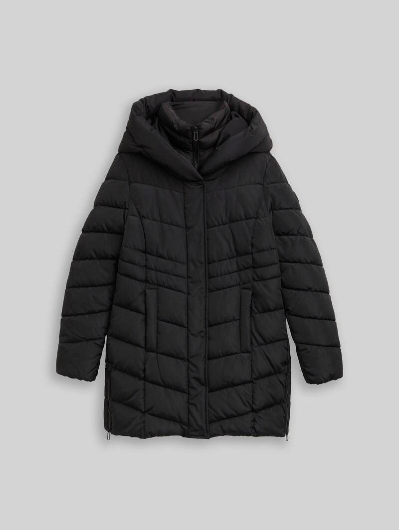 Tom Tailor Puffer-Mantel im 2-in-1-Look - Deep Black