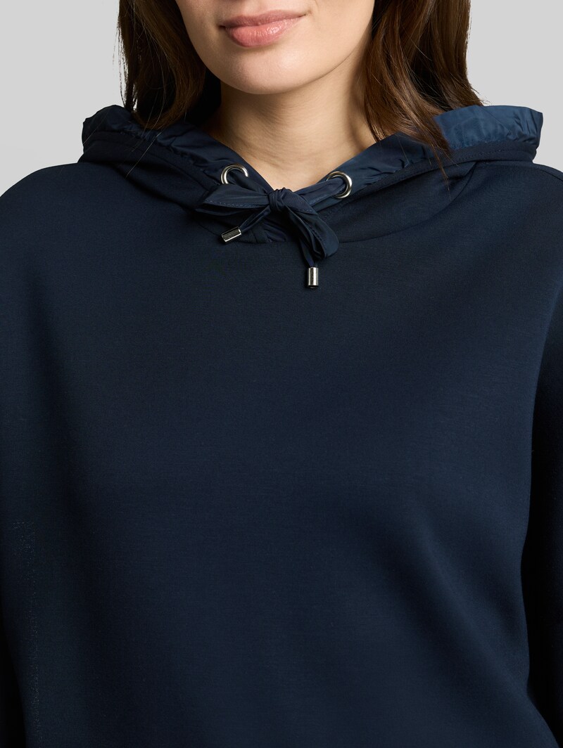 Tom Tailor Hoodie Sweatshirt aus Scuba - Sky Captain Blue