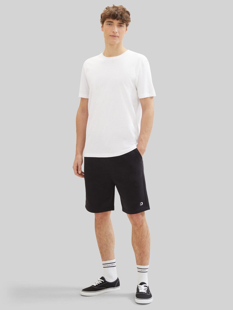 Tom Tailor T-Shirts aus Baumwolle im 3er-Pack - White
