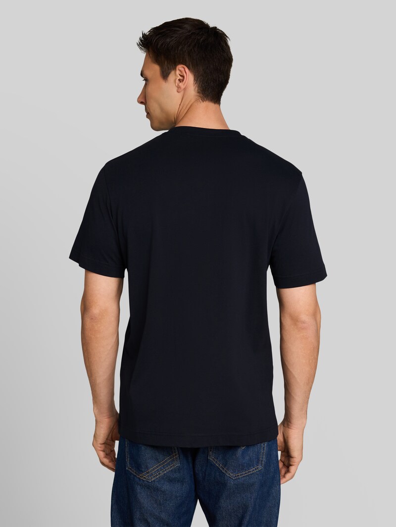 Tom Tailor T-Shirt mit Print - Sky Captain Blue