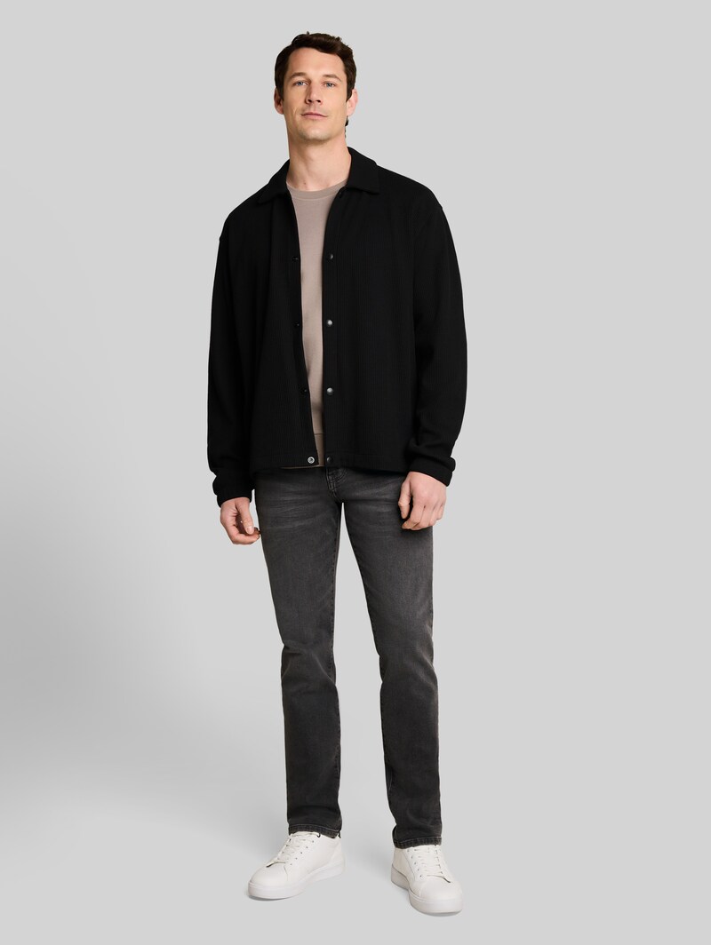 Tom Tailor TTJOSH REGULAR SLIM Jeans - Used Dark Stone Grey Denim