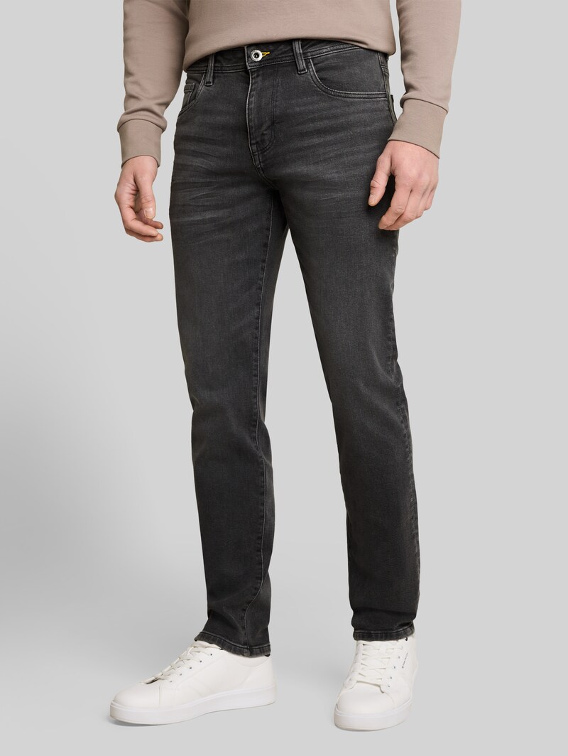 Tom Tailor TTJOSH REGULAR SLIM Jeans - Used Dark Stone Grey Denim