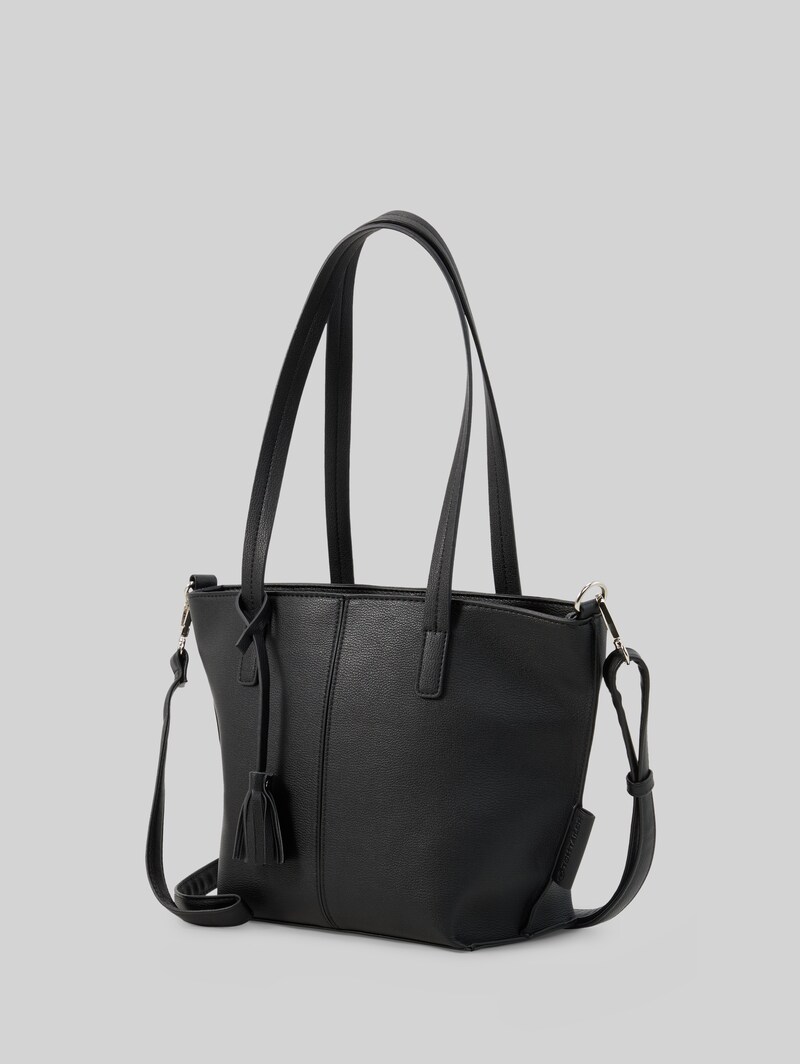 Tom Tailor TTAVRIL M Shopper mit Ziernaht - Schwarz / Black