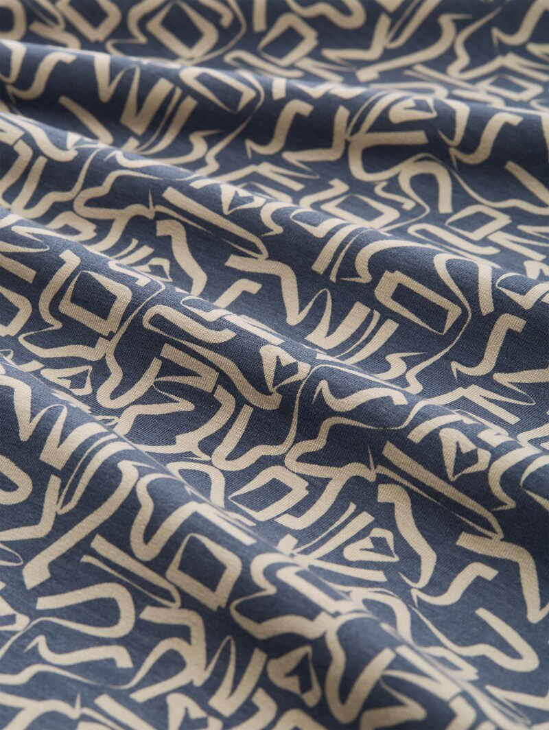 Tom Tailor Pyjama-Set mit Allover-Print - Blue-medium-allover