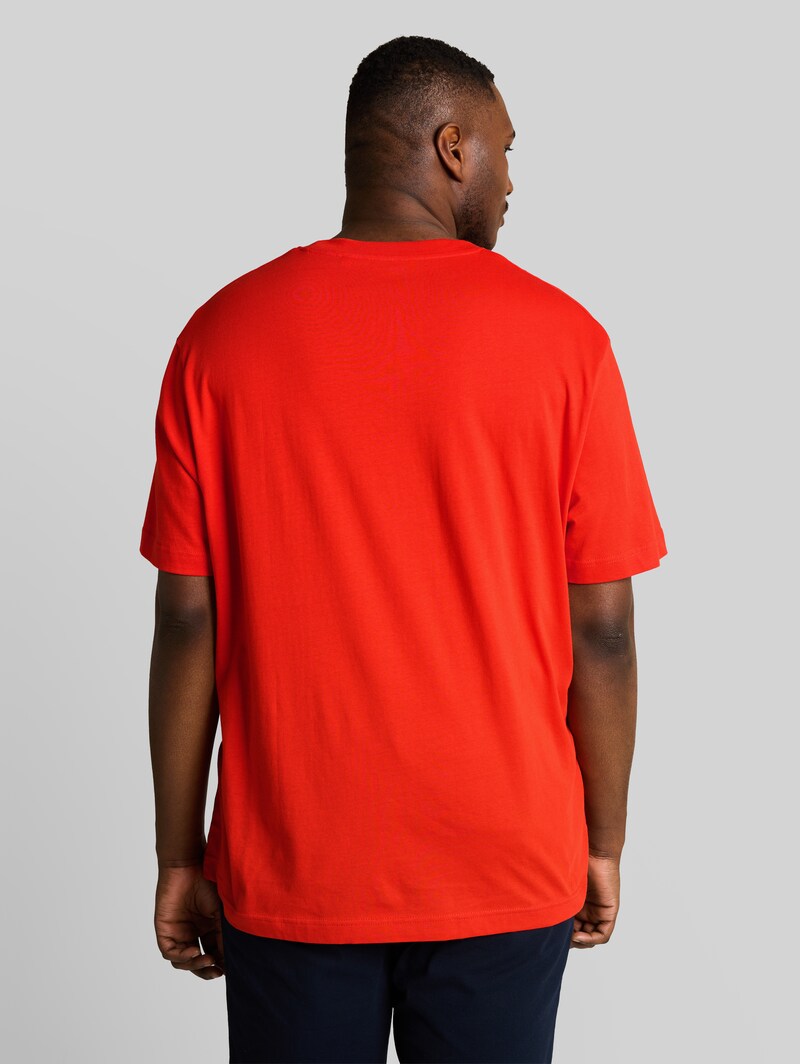 Tom Tailor Plus Size - T-Shirt mit Print - Orange Red