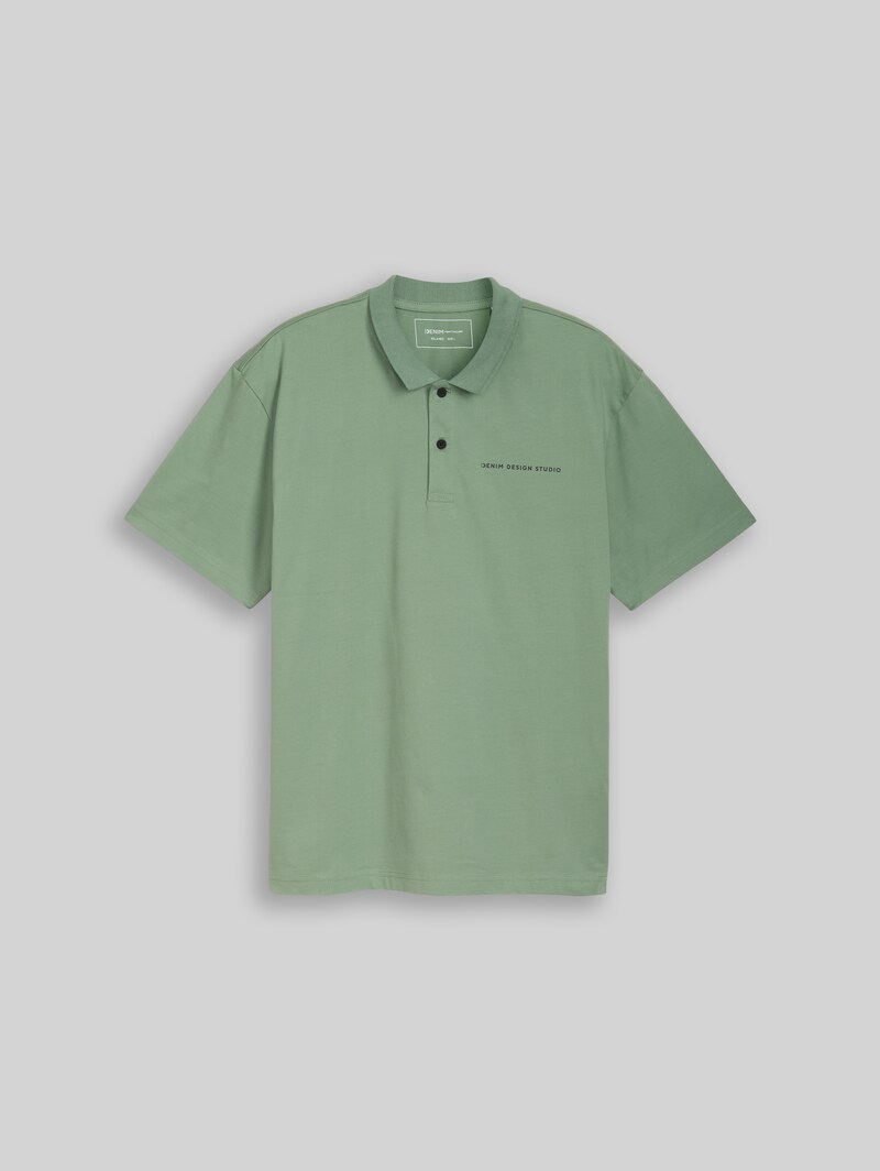 Tom Tailor Relaxed Fit Poloshirt aus Baumwolle - Sea Spray