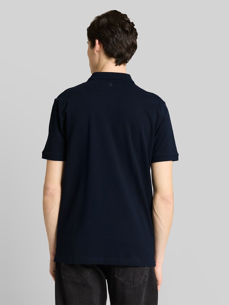 Tom Tailor Piqué Poloshirt aus Baumwolle - Sky Captain Blue