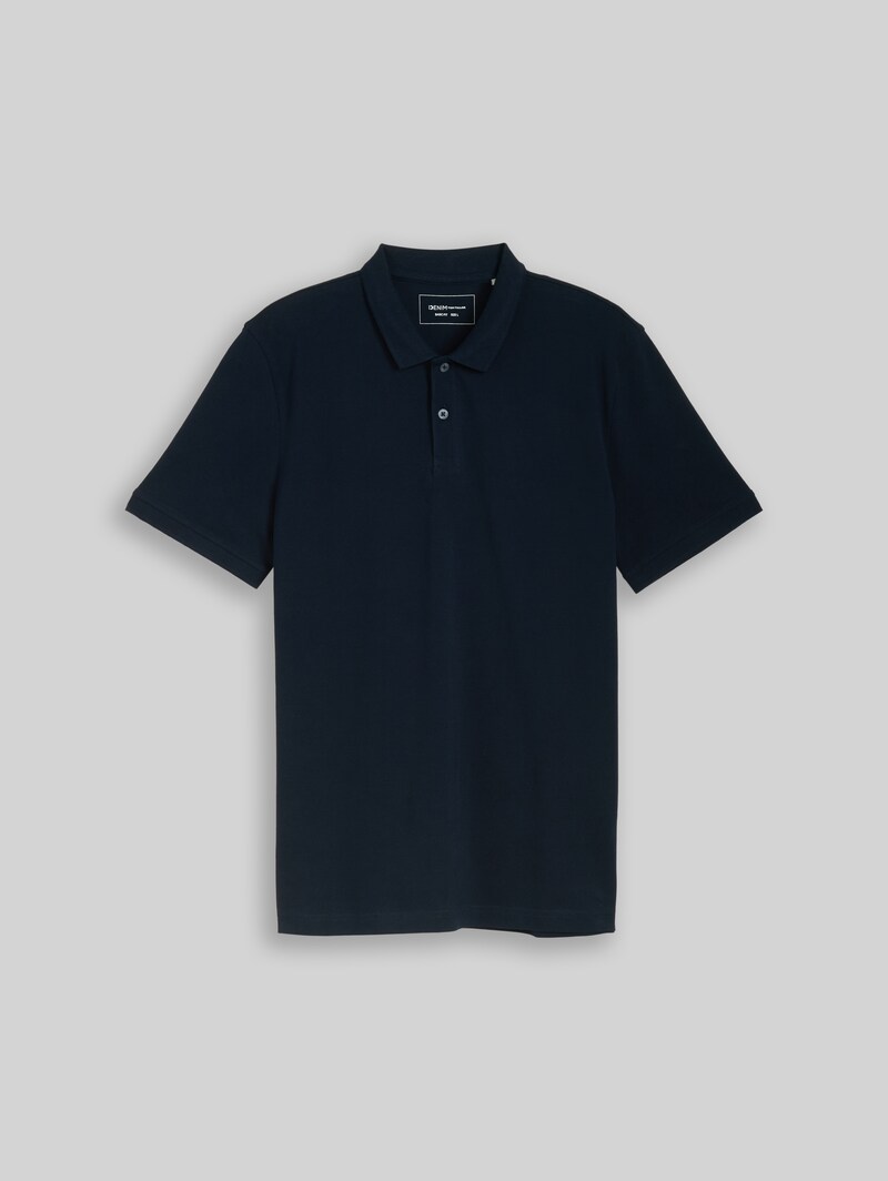 Tom Tailor Piqué Poloshirt aus Baumwolle - Sky Captain Blue