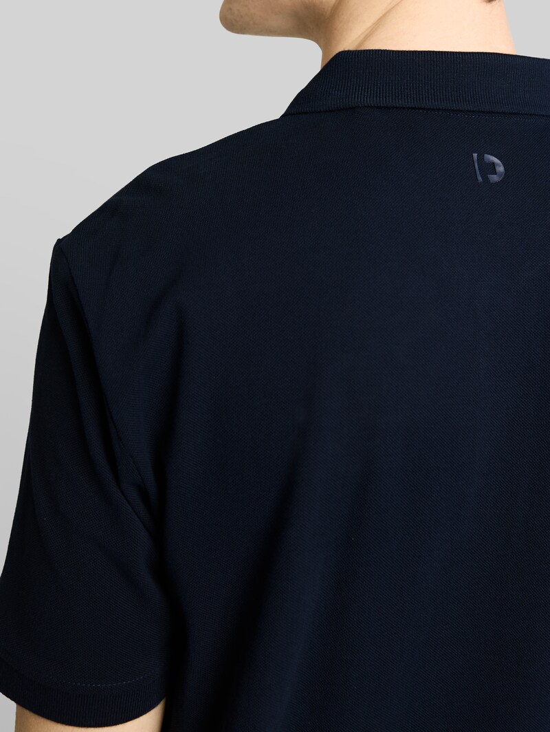 Tom Tailor Piqué Poloshirt aus Baumwolle - Sky Captain Blue