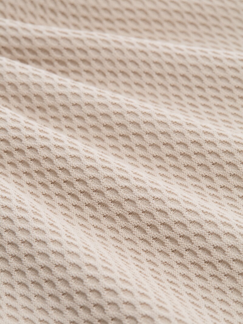 Tom Tailor Plus Size - Loose Fit Strickpullover aus Baumwolle - Sand Stone Beige