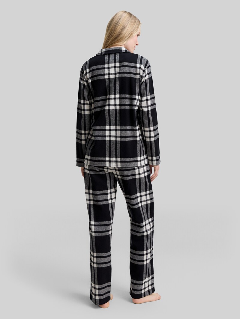 Tom Tailor Pyjama-Set mit Karomuster - Grey-dark-check