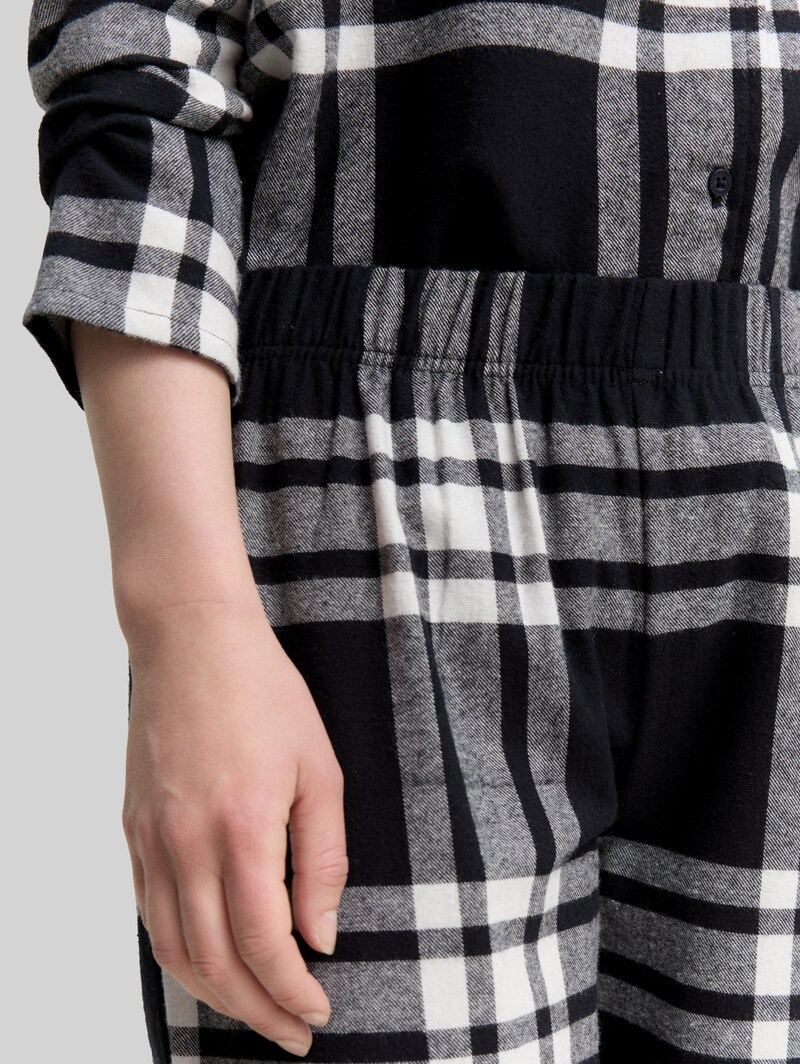 Tom Tailor Pyjama-Set mit Karomuster - Grey-dark-check