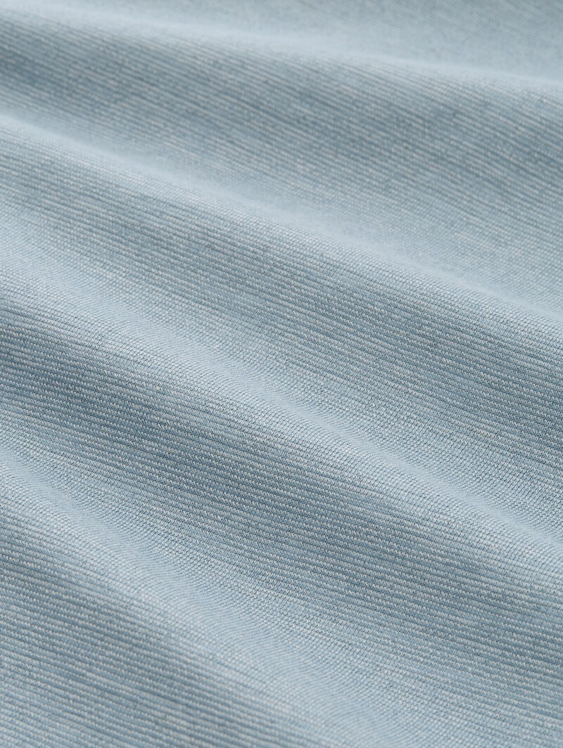Tom Tailor T-Shirt in Melange-Optik - Citadel Blue Melange