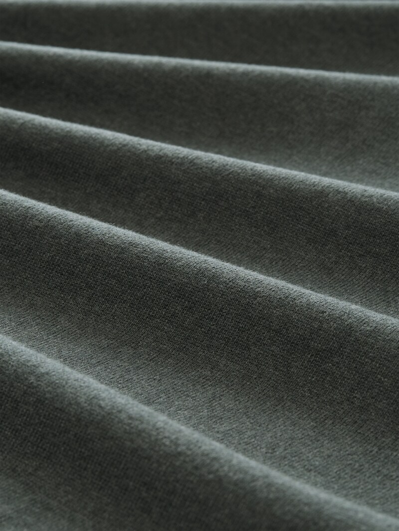 Tom Tailor Strickjacke aus Baumwolle - Darkest Olive Melange